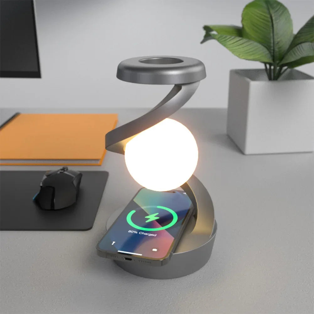 Levitating Ball Lamp with Wireless Charger