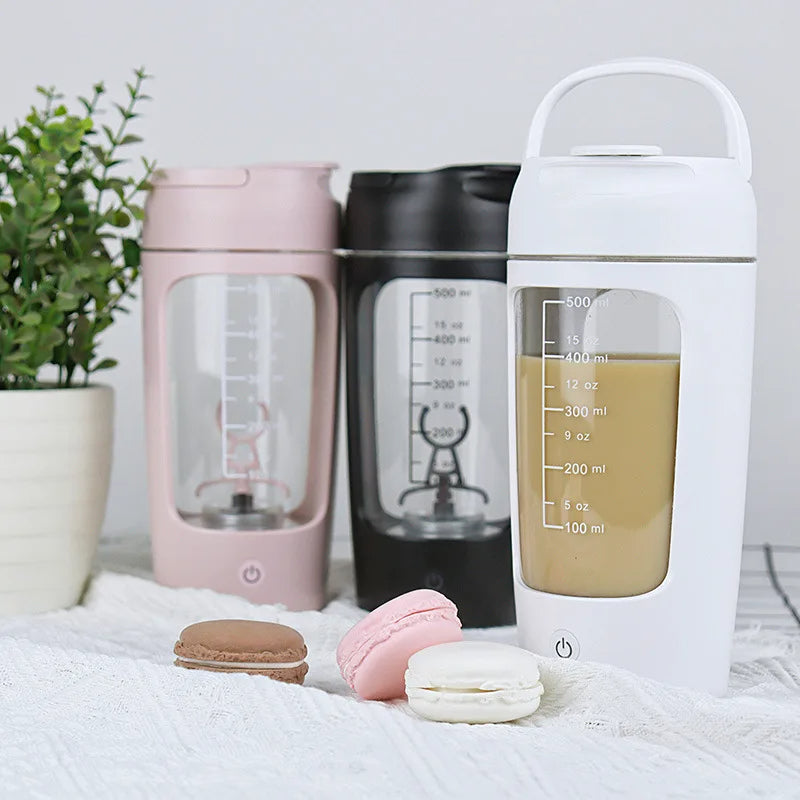 Electric Protein Shaker Cup with Powder Storage