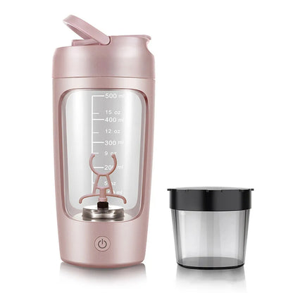 Electric Protein Shaker Cup with Powder Storage